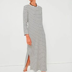 Pomander Place Navy Stripe Gio Maxi Dress